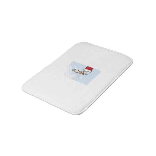 **ERWACHSENE SANTA CLAUS" BADEMATTE (Schrägansicht)