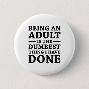 Erwachsene sein button