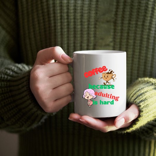 Erwachsene sind harte Kaffee-Tasse Kaffeetasse