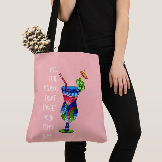 Erwachsene Sippy Cup (pink), Niedlich Beach Tasche (Von Nahem)