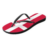 Erwachsene Slim-Gurte mit Flagge in Dänemark Badesandalen (Schrägansicht)