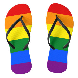 Erwachsene Slim-Straps mit Flag für LGBT Badesandalen