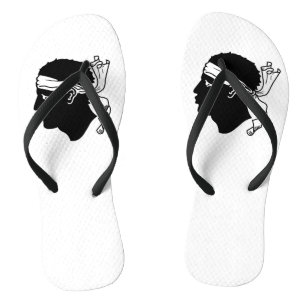 Erwachsene Slim-Straps mit Flagge von Korsika, Fra Badesandalen