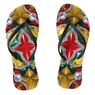 Erwachsene Slim Straps mit Los Angeles Farben Badesandalen