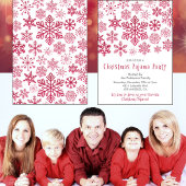 Erwachsene Slumber Party Einladung Glitzer Snowfla