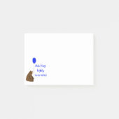 Erwachsene: stark überbewertet. Fun Balloon Bear Q Post-it Klebezettel (Vorderseite)