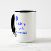 Erwachsene: stark überbewertet. Fun Balloon Bear Q Tasse (Vorderseite Links)