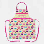 ERWACHSENE Sweet Cupcake Leckereien Personalisiert Schürze (Vorderseite)