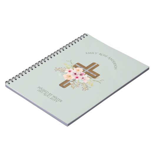 Erwachsene Taufe, durch Wasser Personalisiert gewa Notizblock (Linke Seite)