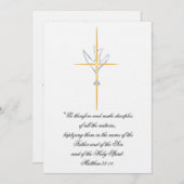 Erwachsene/Teen Taufe Einladung (Vorne/Hinten)