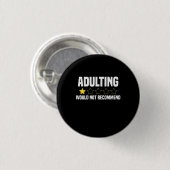 Erwachsene überbewertet button (Vorne & Hinten)