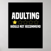Erwachsene überbewertet poster (Vorne)