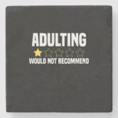 Erwachsene überbewertet steinuntersetzer (Vorderseite)