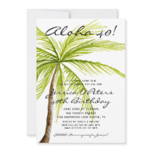 Erwachsene Überraschung 40. Geburtstag Tropisches 