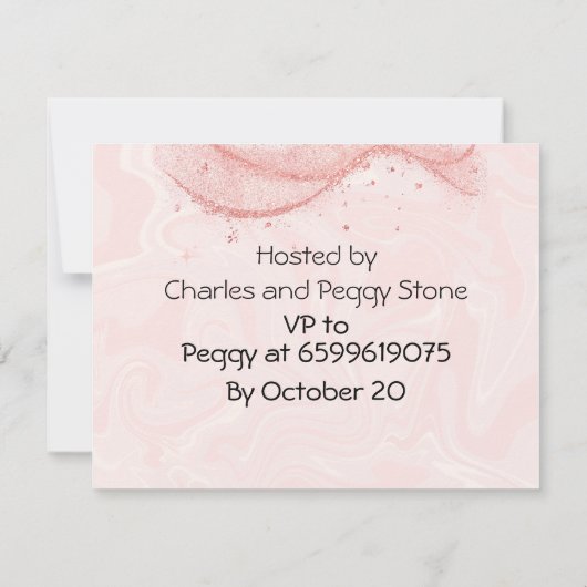 Erwachsene Überraschung Geburtsdatum Einladungskar Einladung (Rückseite)