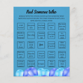 Erwachsene Überraschung Geburtstag Bingo Game Card
