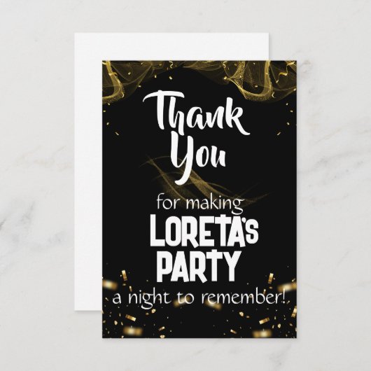 Erwachsene Überraschung Geburtstag Danke Karte sch (Vorne/Hinten)