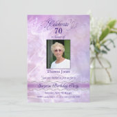 Erwachsene Überraschung Geburtstagsparty Foto Einl Einladung (Stehend Vorderseite)