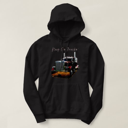 Erwachsene und Jugendliche Semi Truck Behalten auf Hoodie (Design vorne)