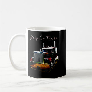 Erwachsene und Jugendliche Semi Truck Behalten auf Kaffeetasse