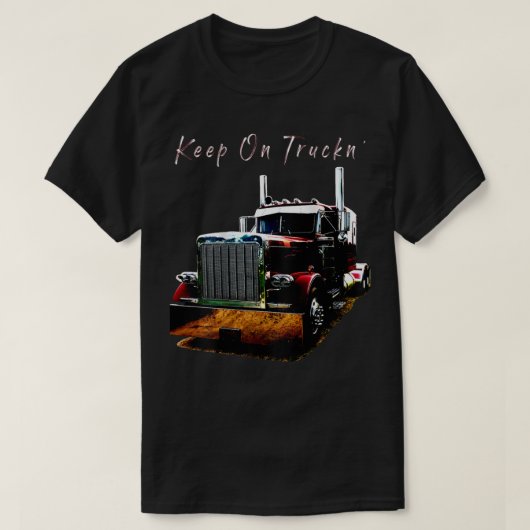 Erwachsene und Jugendliche Semi Truck Behalten auf T-Shirt (Design vorne)