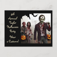 Erwachsene und Kinder Zombies Halloween-Party lädt