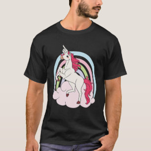 Erwachsene Unicorn, Mittelfinger Horn T-Shirt