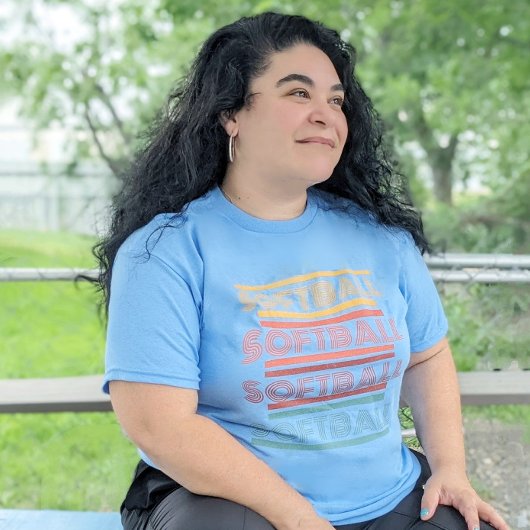 ERWACHSENE UNISEX Retro Softball-T - Shirt