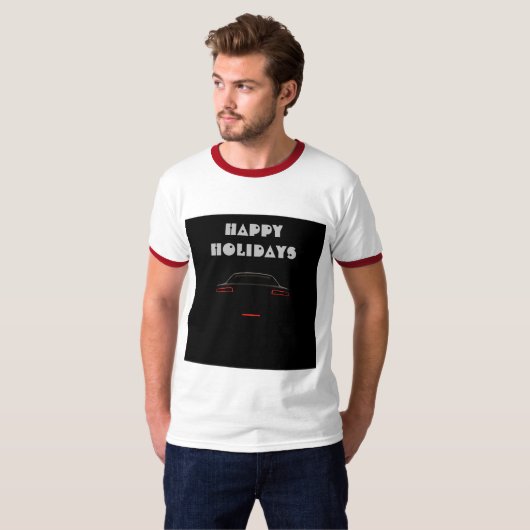 Erwachsene Urlaub L Größe Männer weiß/rot Ringer M T-Shirt (Vorne ganz)