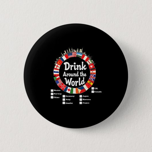 Erwachsene Urlaub Trink Länder International Na Button (Vorderseite)