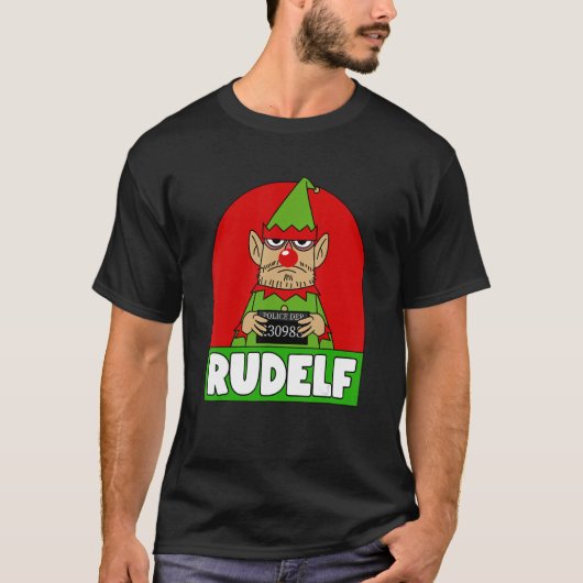 ERWACHSENE Weihnachten RUDELF Rude Elf T-Shirt (Vorderseite)