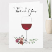 Erwachsene , Wein Party Dankeschön Karte (Vorderseite)