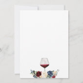 Erwachsene Wein Party Geburtstag Einladung (Rückseite)