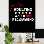 Erwachsene werden nicht poster (Heimbüro)