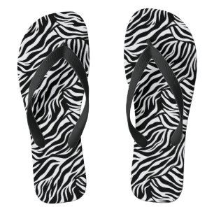 Erwachsene Zebra Print Flip Flops Badesandalen