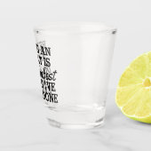 Erwachsene zu sein ist das Dümmste, was ich getan Schnapsglas (Rechts)