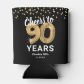 Erwachsene zum Geburtstag jubeln auf 90 Jahre Dosenkühler (Rückseite)