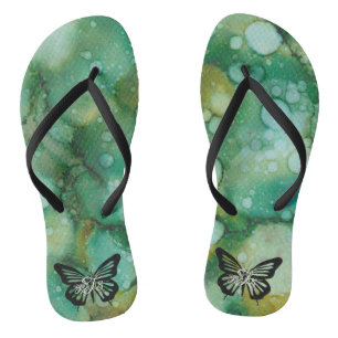 Erwachsenen Flip-Flops "Inkblots Gold Dusted Butte Badesandalen