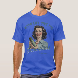 Erwachsenen Humor-Shirts Wenn das Leben dir Gurken T-Shirt