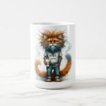 Erwachsenen-Kaffeetasse mit Party-Katze am Montag