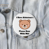 Erwachsenen-Knopf Ich habe Alzheimer Button (Beispiel)