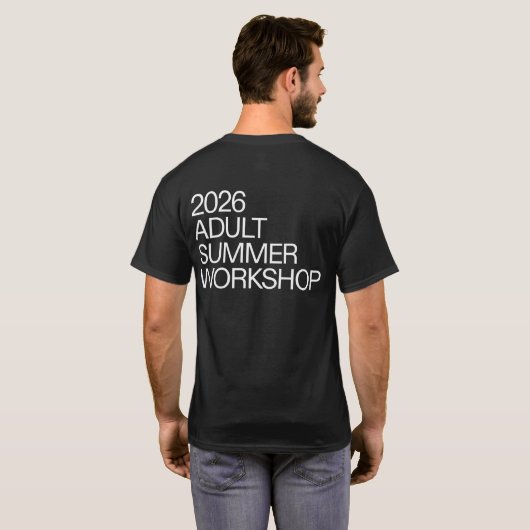 Erwachsenen-Sommerworkshop 2026 T-Shirt (Schwarz voll)