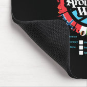 Erwachsenen-Urlaubstrinkshowcase Mousepad (Ecke)