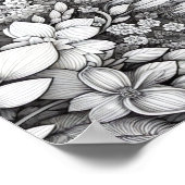 Erwachsenenfarben Blumenzwiebelposter Poster (Ecke)