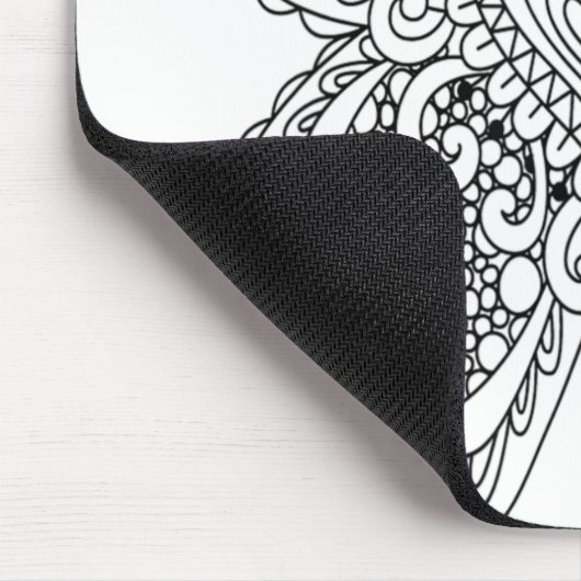 Erwachsenenfarben im Buchstil Schmetterling-Selbst Mousepad (Ecke)