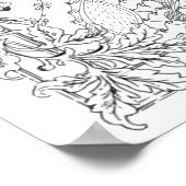 Erwachsenenfarbenplakat "Liebe der Sonnenblumen Ku Poster (Ecke)