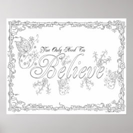 Erwachsenenfarbenplakat "You Need to Glauve Art" Poster