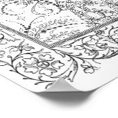 Erwachsenenfarbenposter "Spoon Falls Art" Poster (Ecke)