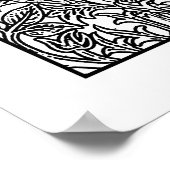 Erwachsenenfarbposter Art Nouveau Artichoke Damask Poster (Ecke)