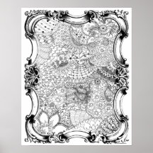 Erwachsenenfarbposter "Mother's Garden Art"